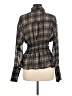 BRONZE SNAKE 100% Polyester Brown Long Sleeve Blouse Size M - photo 2