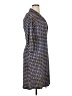 AB Studio Print Blue Casual Dress Size XL - photo 4