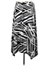 JM Collection Graphic Silver Casual Skirt Size L - photo 2