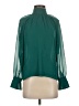 Ann Taylor 100% Polyester Green Long Sleeve Blouse Size XS - photo 1