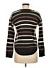 SO 100% Acrylic Stripes Brown Gray Pullover Sweater Size M - photo 2