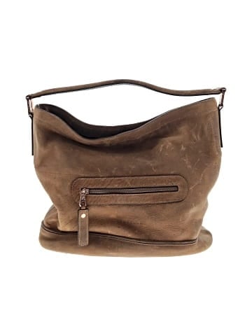 Longchamp Distressed Leather Shoulder Bag (view 1)