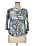 Cubism Green 3/4 Sleeve Top Size XL - photo 1