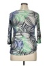 Cubism Green 3/4 Sleeve Top Size XL - photo 2