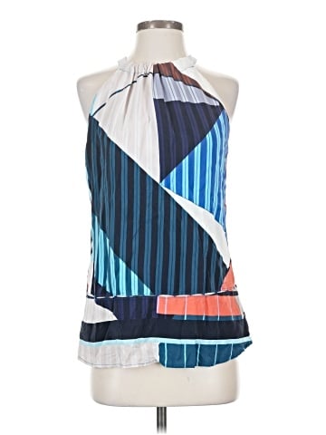 Ecru Sleeveless Silk Top (view 1)