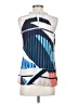 Ecru 100% Silk Blue Sleeveless Silk Top Size S - photo 2