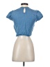 Assorted Brands Blue Short Sleeve Blouse Size S - photo 2