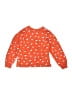 Hanna Andersson 100% Cotton Polka Dots Orange Pullover Sweater Size 5 - photo 2