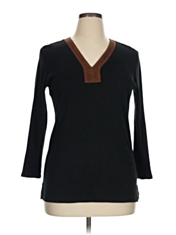 Lauren by Ralph Lauren 3/4 Sleeve T-Shirt (view 1)