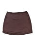 Ascend Solid Brown Casual Skirt Size S - photo 1