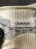 Calvin Klein Chevron-herringbone Ivory Turtleneck Sweater Size XL - photo 7
