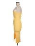 Saints + Secrets 100% Polyester Color Block Yellow Cocktail Dress Size M - photo 5