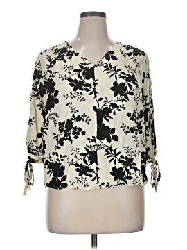 Olivia Grey 3/4 Sleeve Blouse