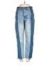 American Eagle Outfitters 100% Cotton Color Block Blue Jeans Size 2 - photo 1