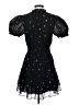 Buddy Love 100% Polyester Stars Black Cocktail Dress Size S - photo 2