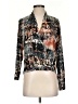Ariella Brown Long Sleeve Blouse Size S - photo 1