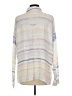 Dear John 100% Rayon Stripes Ivory Long Sleeve Button-Down Shirt Size L - photo 2