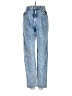 GRLFRND Hearts Blue Jeans Size 24 waist - photo 1