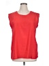 J.Crew Factory Store 100% Polyester Red Short Sleeve Top Size XL - photo 1