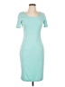 Nice-Forever Solid Teal Cocktail Dress Size L - photo 1