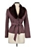 MNG Burgundy Wool Coat Size 6 - photo 1