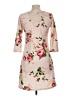 Le Lis Floral Tan Pink Casual Dress Size M - photo 2
