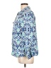 Notations Print Blue 3/4 Sleeve Blouse Size L - photo 5
