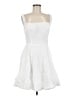 Unbranded 100% Polyester Stars White Cocktail Dress Size 8 - photo 1