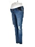 Isabel Maternity Solid Blue Jeans Size 4 - photo 1