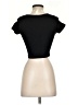 ANWND Black Short Sleeve Top Size S - photo 2