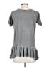 Dantelle Gray Short Sleeve Top Size S - photo 2