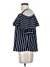 Unbranded Stripes Blue 3/4 Sleeve Blouse Size S - photo 5