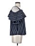 Unbranded Stripes Blue 3/4 Sleeve Blouse Size S - photo 4