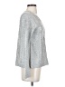 Nic + Zoe 100% Polyester Silver Cardigan Size S - photo 4