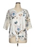 Unbranded Ivory Short Sleeve Blouse Size XL - photo 1