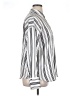 Zara 100% Polyester Stripes Ivory Long Sleeve Blouse Size XL - photo 4