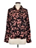 Joie 100% Polyester Print Burgundy Long Sleeve Blouse Size M - photo 1