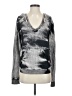 Hard Tail Metallic Silver Pullover Sweater Size S - photo 1