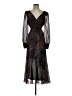 Express Animal Print Black Cocktail Dress Size S - photo 1