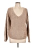 Bibi 100% Polyester Metallic Tan Pullover Sweater Size L - photo 1