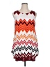 Pomelo Chevron-herringbone Orange Casual Dress Size XL - photo 1