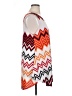 Pomelo Chevron-herringbone Orange Casual Dress Size XL - photo 4