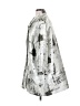 Connie Roberson Metallic Silver Raincoat Size P (estimated, petite) - photo 5