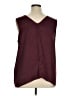 Bobeau 100% Polyester Burgundy Sleeveless Blouse Size 1X - photo 2