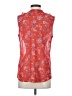 CAbi 100% Polyester Red Sleeveless Blouse Size S - photo 2