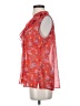 CAbi 100% Polyester Red Sleeveless Blouse Size S - photo 5