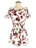 Ambiance 100% Rayon Floral White Romper Size S - photo 1