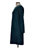 Joh Solid Houndstooth Teal Casual Dress Size L - photo 5