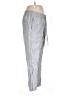 Athleta 100% Linen Chevron-herringbone Gray Linen Pants Size L - photo 4