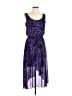 JBS 100% Polyester Animal Print Purple Cocktail Dress Size 10 - photo 1